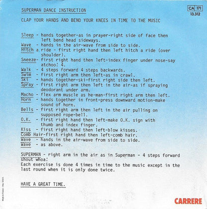 Black Lace - Superman Vinyl Singles Vinyl Very Good (VG) <br> Hoes Good Plus (G+)