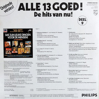 Various - Alle 13 Goed! Deel 9 (LP) 49978 Vinyl LP Goede Staat
