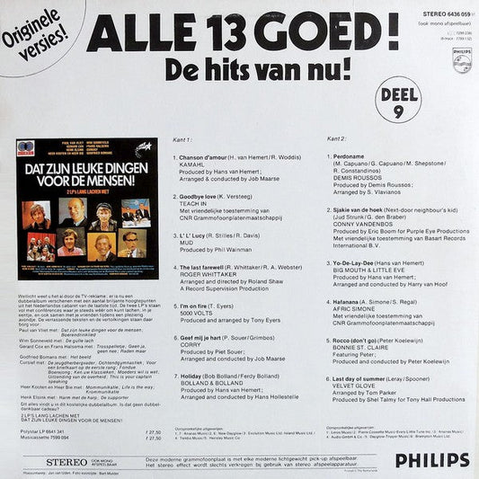 Various - Alle 13 Goed! Deel 9 (LP) 49978