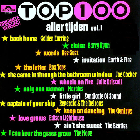 Various - Top Aller Tijden Vol.* (LP) Vinyl LP Vinyl Very Good (VG) <br> Hoes Good Plus (G+)