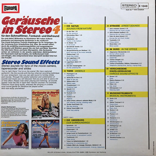 No Artist - Geräusche In Stereo 4 (LP)