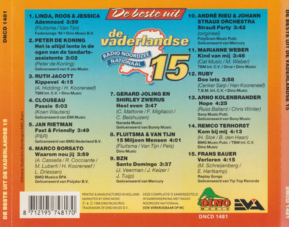 Various - De Beste Uit De Vaderlandse 15 (CD) Compact Disc Goede Staat