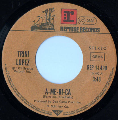 Trini Lopez - America 37950 (B) Vinyl Singles Hoes: Generic