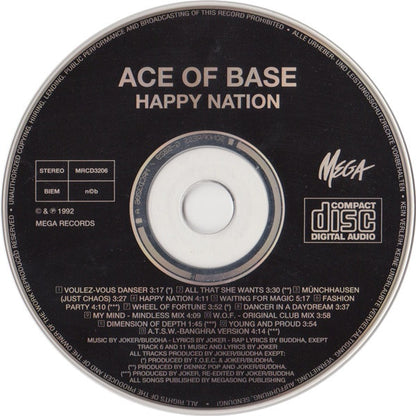 Ace Of Base - Happy Nation (CD) Compact Disc Goede Staat