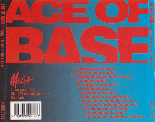 Ace Of Base - Happy Nation (CD) Compact Disc Goede Staat