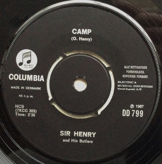 Sir Henry & His Butlers - Camp Vinyl Singles Vinyl Very Good (VG) <br> Hoes Generic