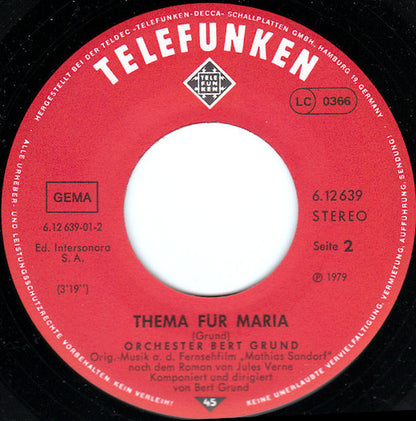 Bert Grund Und Sein Orchester - Mathias Sandorf-Thema (Original-Musik Aus Dem Fernsehfilm "Mathias Sandorf" Nach Dem Roman Von Jules Vernes)