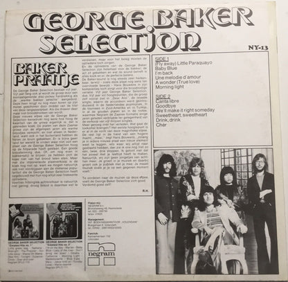 George Baker Selection - Hot Baker (LP) Vinyl LP Vinyl Very Good (VG) <br> Hoes Good Plus (G+)