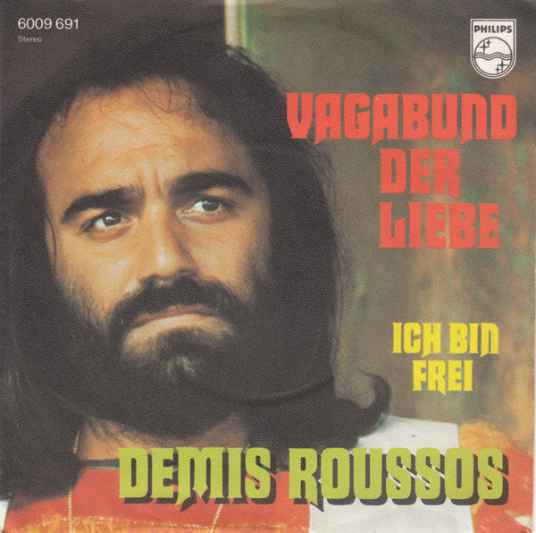 Demis Roussos - Vagabund Der Liebe Vinyl Singles Vinyl Very Good (VG) <br> Hoes Good Plus (G+)