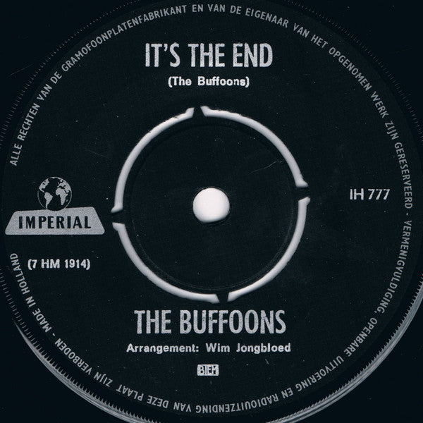 Buffoons - It's The End Vinyl Singles Vinyl Very Good (VG) <br> Hoes Generic