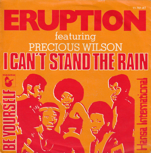 Eruption Featuring Precious Wilson - I Can't Stand The Rain Vinyl Singles Vinyl Very Good (VG) <br> Hoes Good Plus (G+)