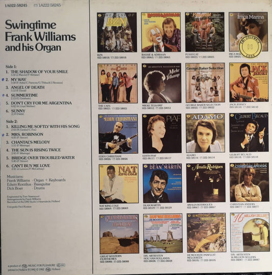 Frank Williams And His Organ - Swingtime (LP)