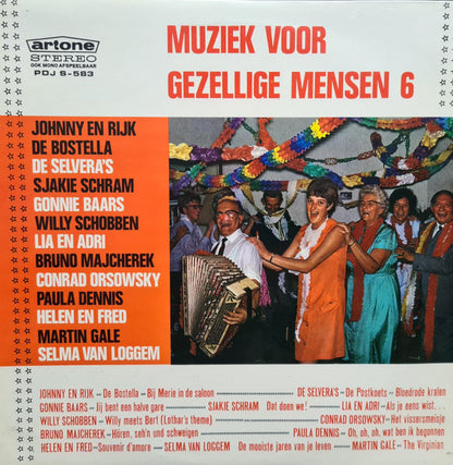 Various - Muziek Voor Gezellige Mensen 6 (LP) Vinyl LP Vinyl Very Good (VG) <br> Hoes Good Plus (G+)