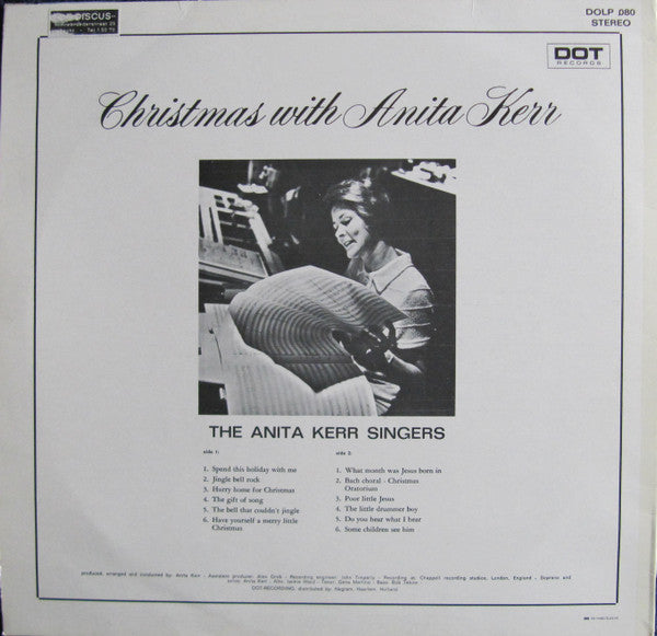 Anita Kerr Singers - Christmas With Anita Kerr (LP) Vinyl LP Vinyl Very Good (VG) <br> Hoes Good Plus (G+)