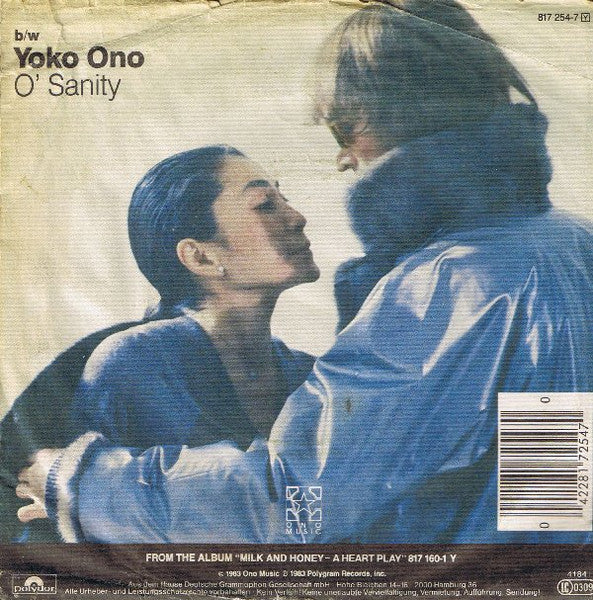 John Lennon - Nobody Told Me Vinyl Singles Vinyl Very Good (VG) <br> Hoes Good Plus (G+)