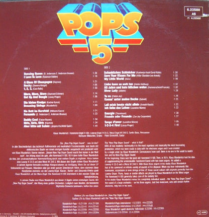 Klaus Wunderlich - Wunderlich Pops 5 (LP) 49838 48433 Vinyl LP VINYLSINGLES.NL
