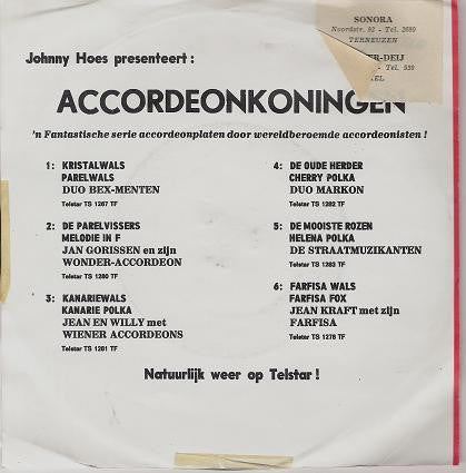 Akkordeon-Duo Bex-Menten - Puppet On A String Vinyl Singles Vinyl Zeer Goed / Hoesje Goed "VINYLSINGLES.NL"