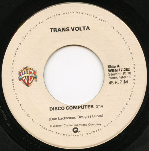 Transvolta - Disco Computer Vinyl Singles Vinyl Very Good (VG) <br> Hoes Generic