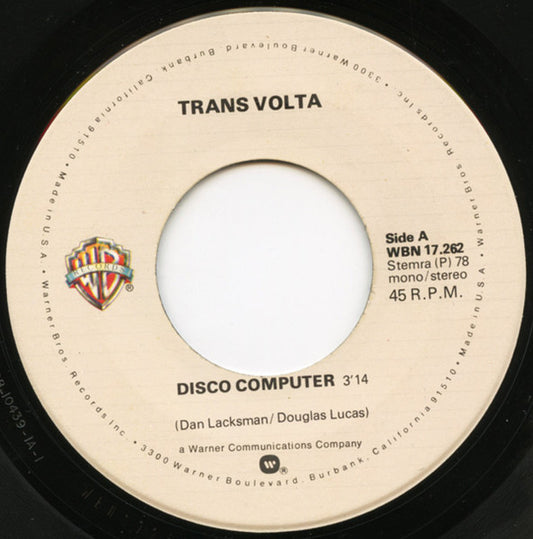 Transvolta - Disco Computer Vinyl Singles Vinyl Very Good (VG) <br> Hoes Generic