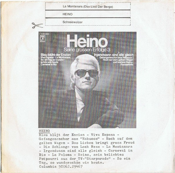 Heino - La Montanara [Das Lied Der Berge] 19240 Vinyl Singles Zeer Goede Staat