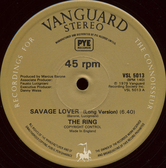 Ring - Savage Lover (Maxi-Single) Maxi-Singles VINYLSINGLES.NL