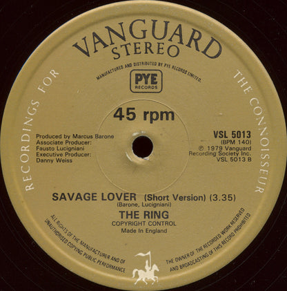 Ring - Savage Lover (Maxi-Single) Maxi-Singles VINYLSINGLES.NL