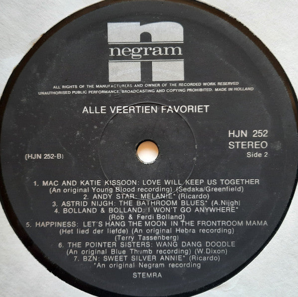 Various - Alle Veertien Favoriet (LP)