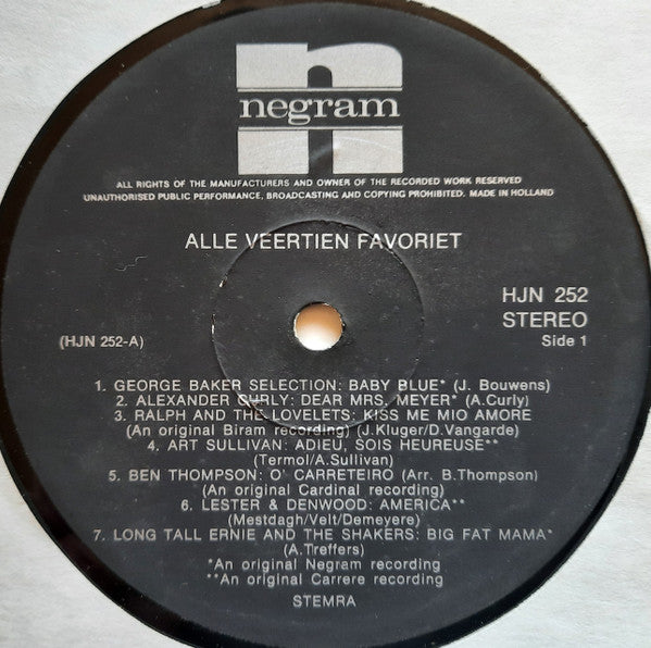 Various - Alle Veertien Favoriet (LP)
