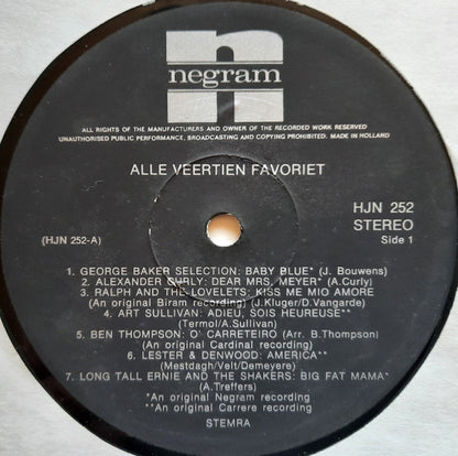 Various - Alle Veertien Favoriet (LP)