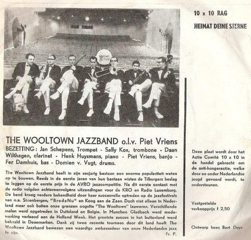 Wooltown Jazz Band - Anti Hongeractie Nederlandse Jeugd 1961-'62 Vinyl Singles Vinyl (VG) <br> Hoes (G+)