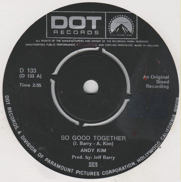 Andy Kim - So Good Together Vinyl Singles
