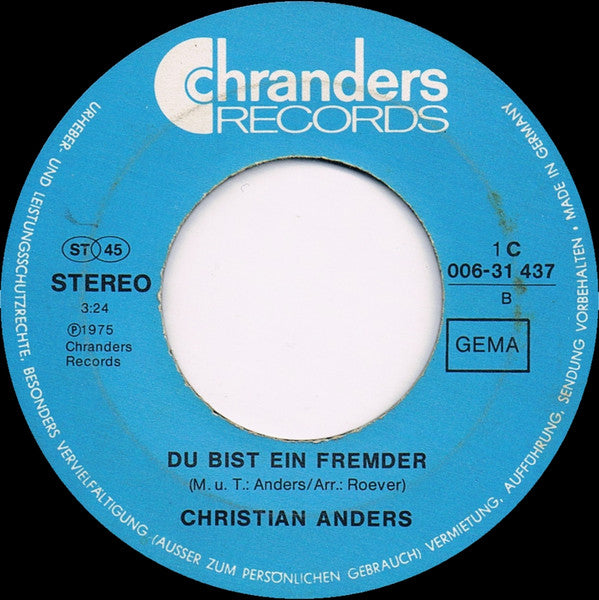 Christian Anders - Der Letzte Tanz