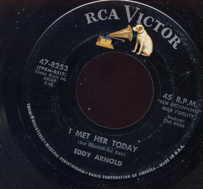 Eddy Arnold - Jealous Hearted Me Vinyl Singles Vinyl Very Good (VG) <br> Hoes Generic