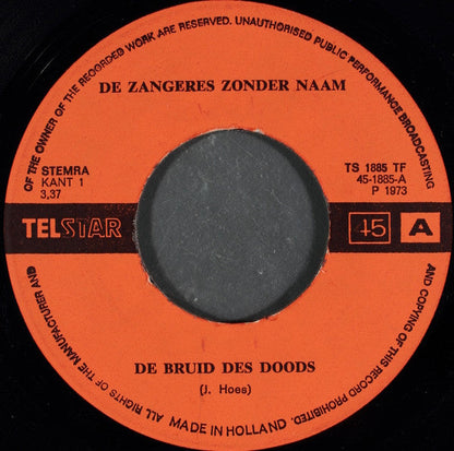 Zangeres Zonder Naam - De Bruid 05129 25882 Vinyl Singles Hoes: Generic
