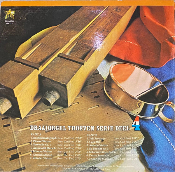 Various - Carl Frei, Draaiorgel Troeven Serie Deel 4, De Klok (LP) 50600 Vinyl LP Goede Staat