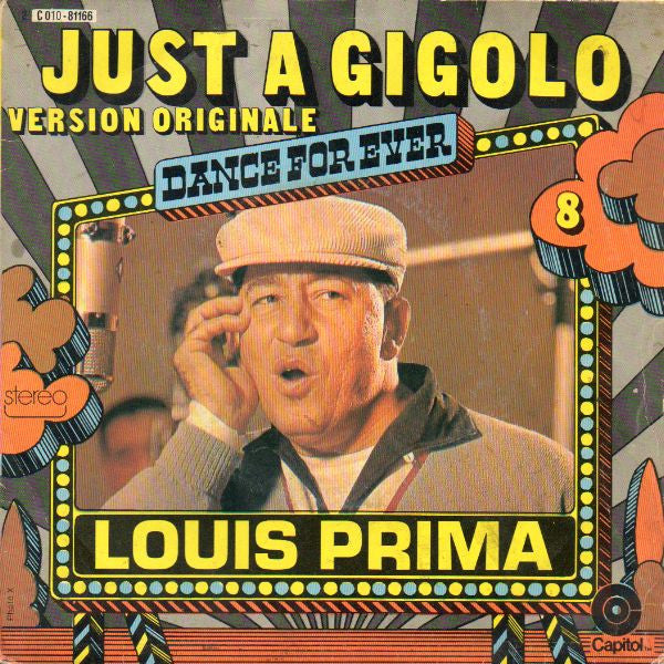 Louis Prima - Just A Gigolo Vinyl Singles Vinyl Very Good (VG) <br> Hoes Good Plus (G+)