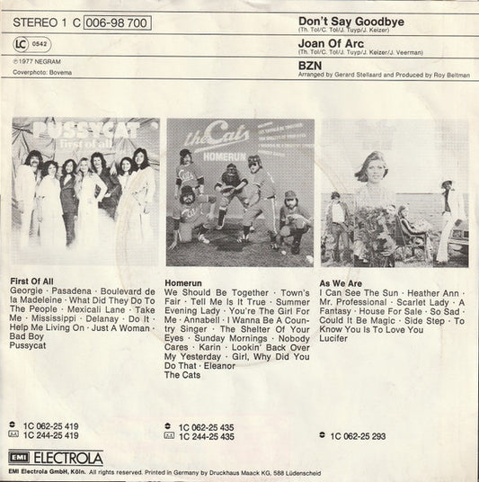 BZN - Don't Say Goodbye