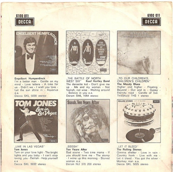 Mailer Mackenzie Band - Movin' / Let Tomorrow Be A Different Day Vinyl Singles Vinyl Very Good (VG) <br> Hoes Good Plus (G+)