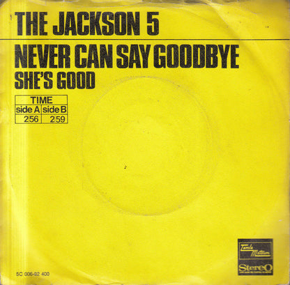 Jackson 5 - Never Can Say Goodbye 33069 Vinyl Singles VINYLSINGLES.NL