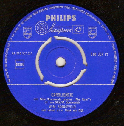 Wim Sonneveld - Aan De Amsterdamse Grachten Vinyl Singles Vinyl Goed / Hoes Generic