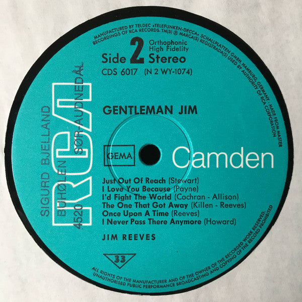 Jim Reeves - Gentleman Jim (LP) 41898