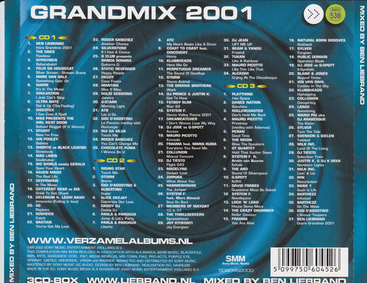 Ben Liebrand - Grandmix (CD) Compact Disc Goede Staat "VINYLSINGLES.NL"