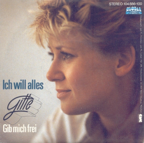 Gitte Hænning - Ich Will Alles Vinyl Singles Vinyl Very Good (VG) <br> Hoes Good Plus (G+)