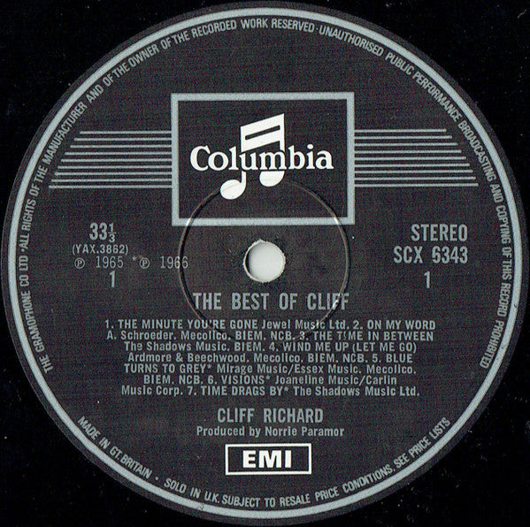 Cliff Richard - The Best Of Cliff (LP)