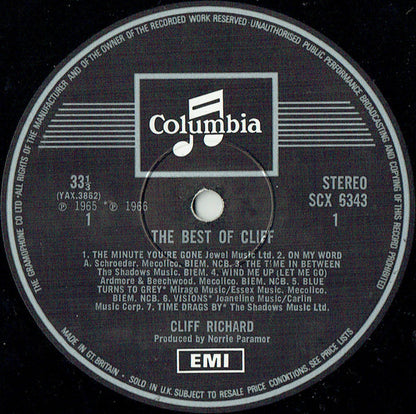 Cliff Richard - The Best Of Cliff (LP)