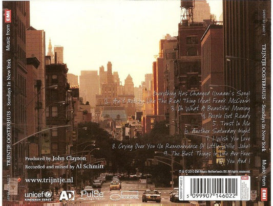 Trijntje Oosterhuis - Sundays In New York (CD) 71155 Compact Disc Goede Staat
