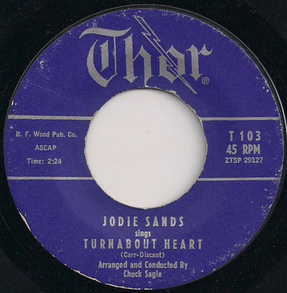 Jodie Sands - Turnabout Heart Vinyl Singles Vinyl Goed / Hoes Generic