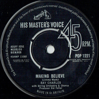 Ray Charles And His Orchestra / Ray Charles - Busted / Making Believe Vinyl Singles Vinyl Very Good (VG) <br> Hoes Generic