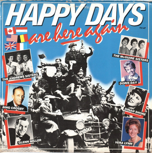 Various - Happy Days Are Here Again (LP) 51642 Vinyl LP Dubbel Vinyl Very Good (VG) <br> Hoes Good Plus (G+)