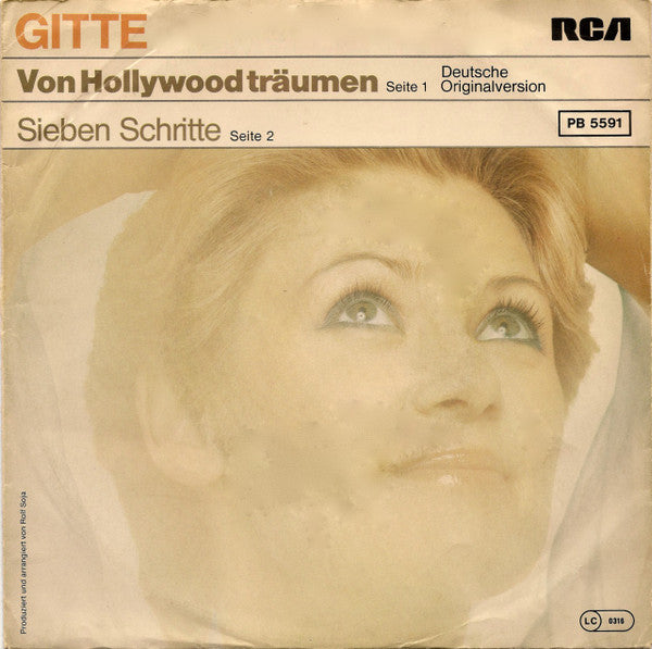 Gitte Hænning - Von Hollywood Träumen 34724 Vinyl Singles Goede Staat